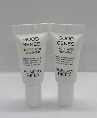 NEW 2X Sunday Riley Good Genes Lactic Acid Treatment Travel Minis 5ml/.17ml EA