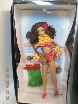Barbie Pin-Up Girls Hula Honey Gold Label Collector 2006 Barbie Pin-Up Girls Hula Honey Gold Label Collector 2006
