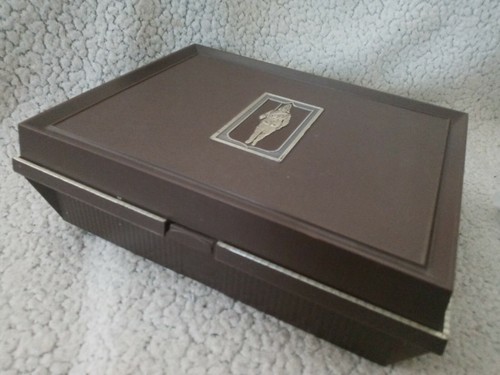 Vintage House of Windsor Palmas Brown Plastic Cigar Box - Picture 2 of 4