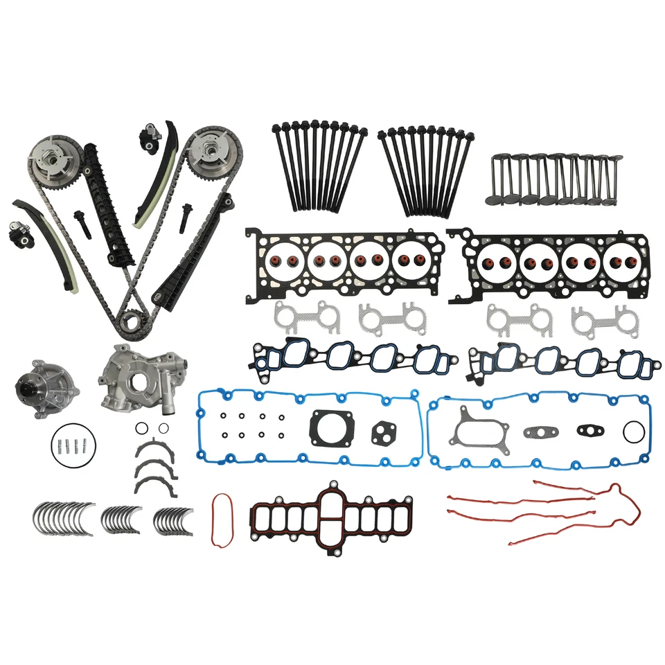 Timing Chain Kit Water Pump Oil Pump Gasket Set For 00-05 Ford F150 E-250 5.4L - Image 2 of 4