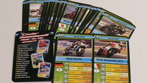 Quartet, Card Game. Motorcycles, fire chairs, scooters, karts. Complete Games - Picture 18 of 36