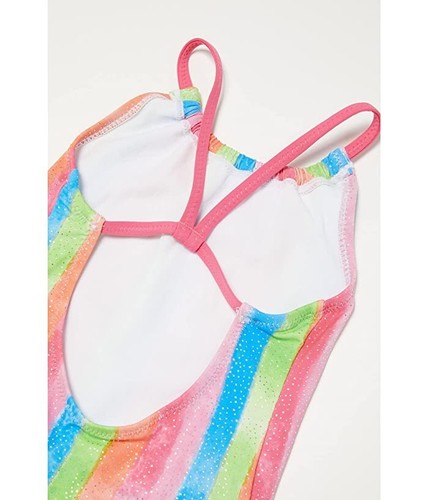 Hatley 1560 Kids' Rainbow Stripes One-Piece Swimsuit Size 6 - Picture 3 of 3