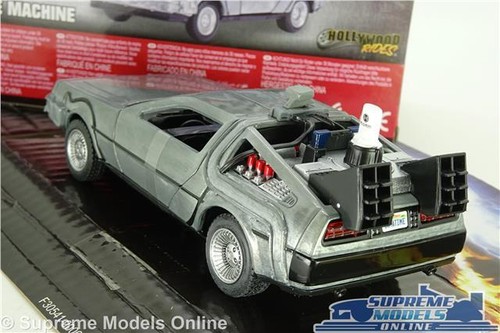 DELOREAN BACK TO THE FUTURE TIME MACHINE MODEL CAR TWO 2 1:32 SIZE BTF FILM T3 - Picture 3 of 5
