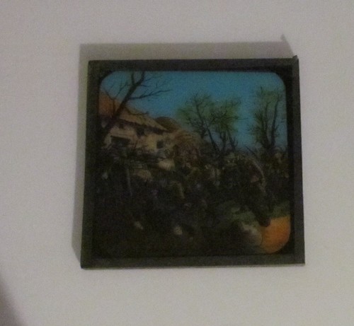 Glass Magic Lantern Slide THE BOER WAR OF 1900 NO20 C1900 DRAWING BATTLE - Foto 2 di 2