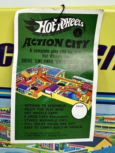 Rare Vintage 1968 Hot Wheels Action City Playset 5158 Redline NOS Yellow USA - Bild 8 von 18