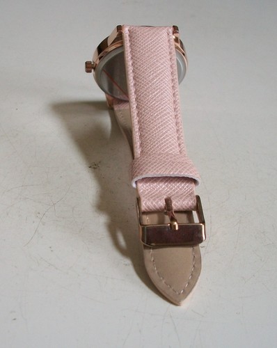 Women's Pink, Black, Blush, Turquoise, Denim Look Leather Band Fashion Watch - Picture 38 of 78