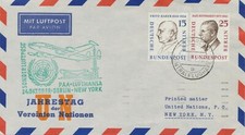 BERLIN 1957 Sonderflug zum Jahrestag der Vereinte Nationen m PAA BERLIN-NEW YORK