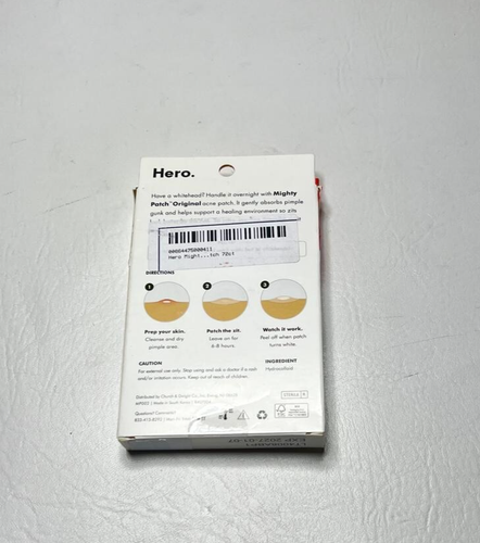Hero Cosmetics Mighty Patch Original Blemish Treatment- 72 Count Expiration 2027 - Picture 2 of 2