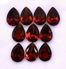  WHOLESALE NATURAL GARNET FACETED PEAR SHAPE LOOSE GEMSTONE