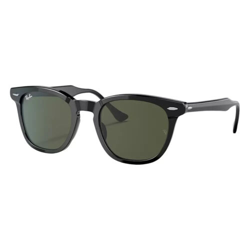 Ray Ban Hawkeye Sunglasses RB2298 901/31 Black Frame W/ Green Lens 50-21-145