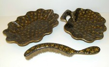 -ENSEMBLE 3 PIECES NAPOLEON III NIII CARTON BOUILLI RAMASSE MIETTES CORBEILLE