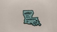 Imán de goma para refrigerador vintage del estado de Louisiana