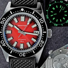 Seestern V3 62MAS Genuine LUME Ceramic Bezel 200m DIVER'S Watch SE2021-D62S-RKL