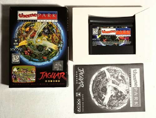 1994-95 Jaguar Atari Theme Park Designer Series Game W/Box Complete With Manual