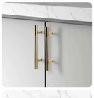19 Sapphire Bullet Series Hollow Stainless Steel Cabinet Pull Gold 6”