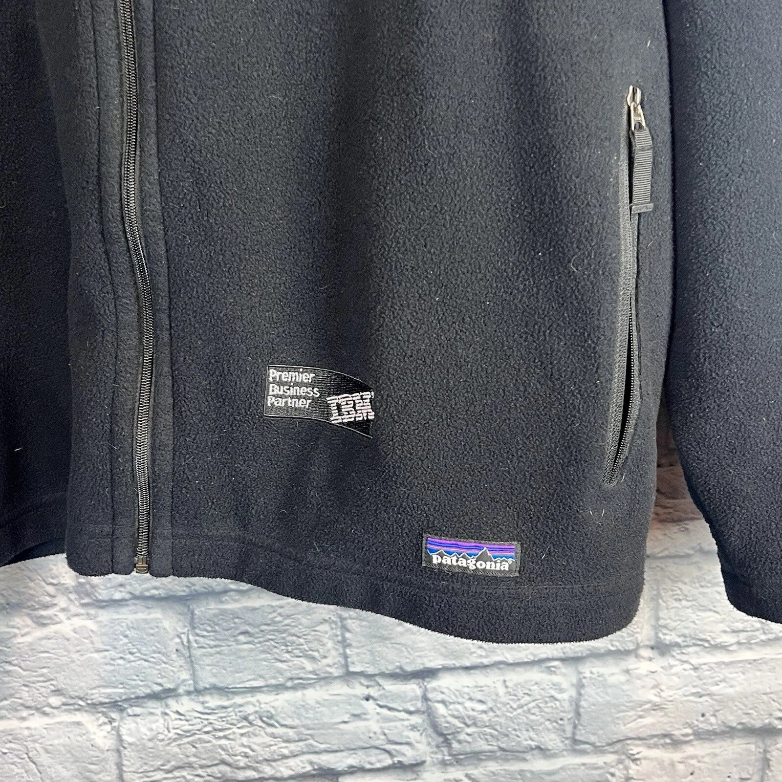 patagonia synchilla full zip logo jacket