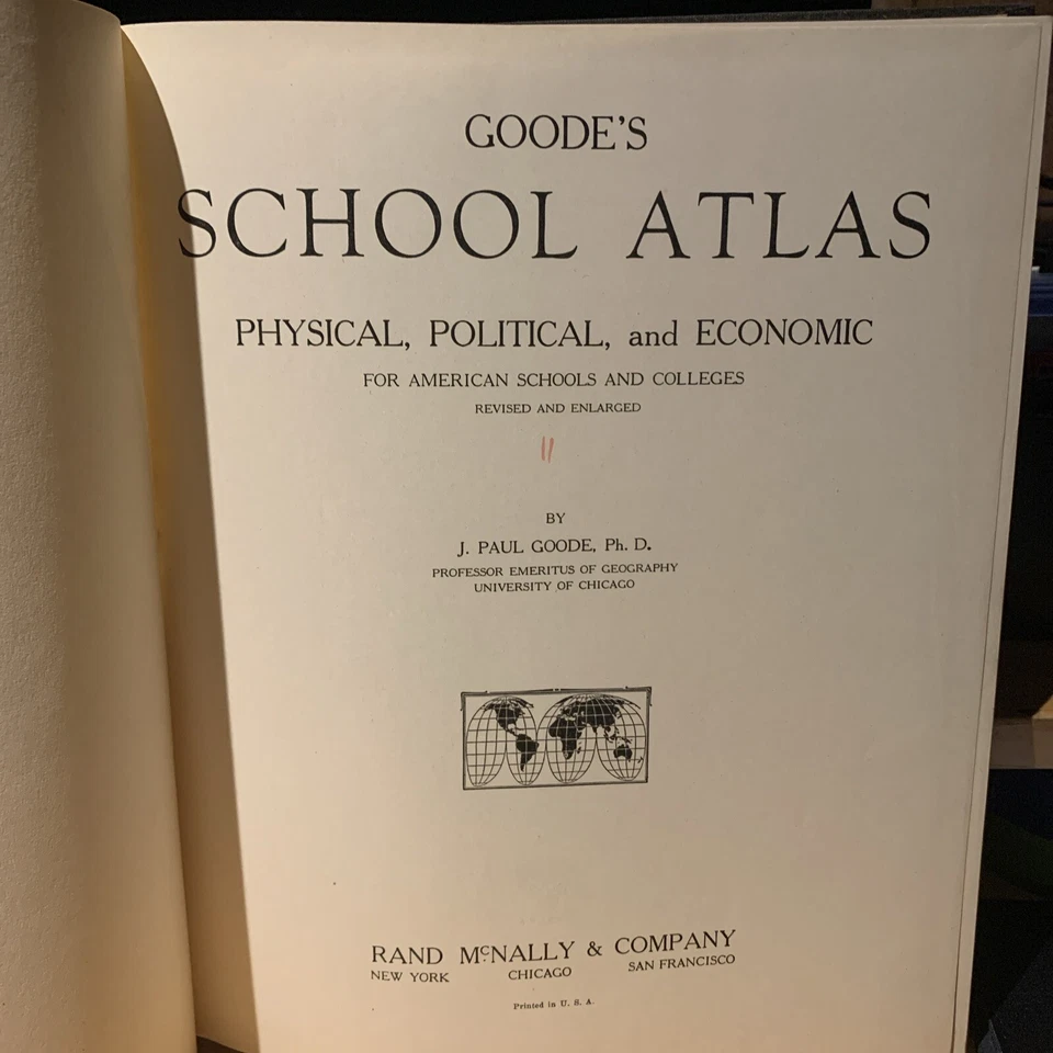 Vintage 1939 GOODE'S SCHOOL ATLAS - An Incredible Snapshot of the World in 1939 - Image 4 of 4