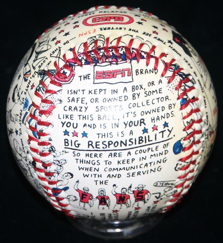 NUEVO EN CAJA SELLADO RARO DE COLECCIÓN ESPN EL MAYOR FANÁTICO DE LOS DEPORTES DEL MUNDO EMPLEADO BÉISBOL - Imagen 3 de 7