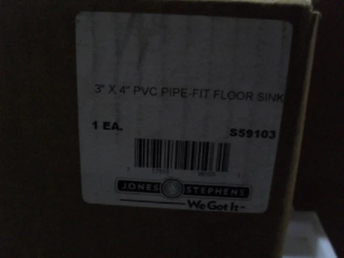 Jones Stephens 3" x 4" PVC Pipe Fit Floor Sink - Picture 2 of 2
