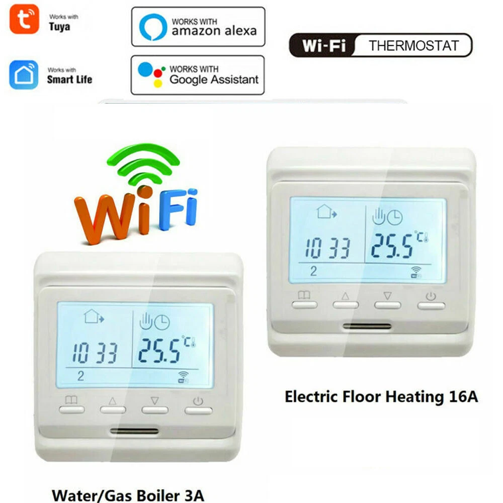 Kaufe Wifi Thermostat LCD Boden Heizung Controller AC220V Elektrische Gas  Kessel Temperatur Regler