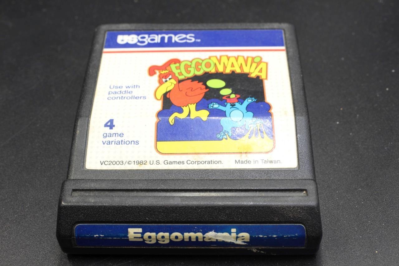 Eggomania Atari 2600 VCS 7800 1982 Cartridge Only US GAMES Tested & Working