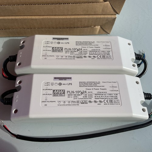 *NEU* Posten (2) Mean Well PLN-100-24 AC/DC Single Output LED Driver Mix 24V DC out