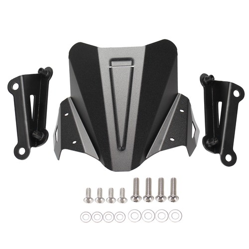Aluminium Windschutzscheibe Windabweiser für Yamaha MT-09/FZ-09 2021-22 Schwarz - Picture 6 of 12