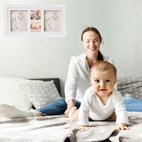 Baby Handabdruck Fußabdruck Set, Gipsabdruck Erinnerung, Geschenk, Kinderrahmen - Bild 7 von 10