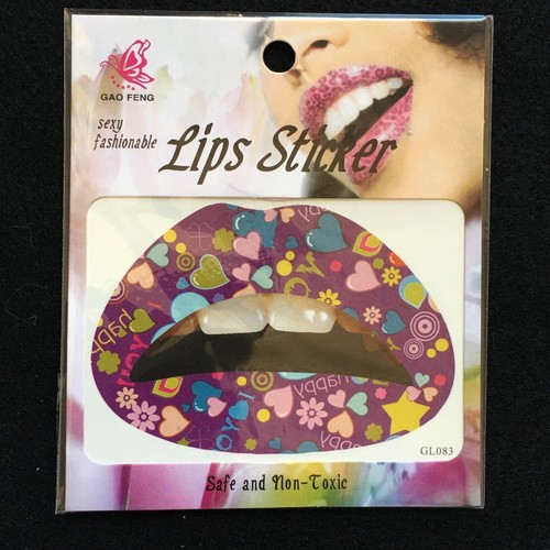 Temporary Lip Tattoo Sticker Lipstick Art Transfer With Original Package - Picture 98 of 106