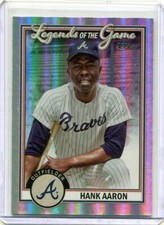 HANK AARON 2023 TOPPS LEGENDS OF THE GAME
