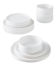 The Cellar Aaden Matte Stackable 12-Pc. Dinnerware Set Service for 4