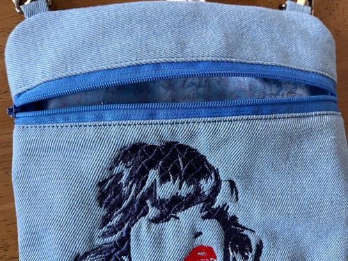 TAYLOR SWIFT ~ HAND MADE EMBROIDERED CROSSBODY BAG ~ OOAK - Imagen 8 de 13