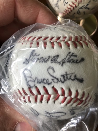 vintage 1975 Team baseball Chicago Cubs Auto Pen Signed Signature Wrigley Field
