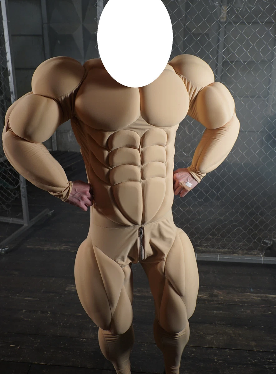 Muscle suit / big muscle version / beige color spandex