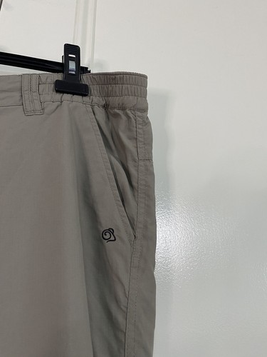 Craghoppers Mens Size 38 R Beige Hiking Travel Pants In Excellent Condition - Picture 4 of 9