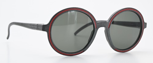 ROLF Nero Sun T01R A07 52 3D Printed Round Stone Gray Red Zeiss Glasses Large - Picture 9 of 13
