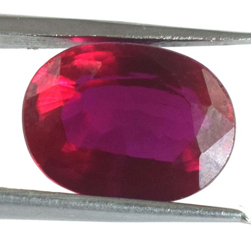 Natürlicher 8,65 ct ovaler Utah Beryll Bixbit roter Smaragd Edelstein zertifiziert B95255 - Bild 5 von 6