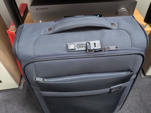 Samsonite Airea 55 cm aufrechter Handgepäckkoffer Handgepäckkoffer Frontfächer blau - Bild 3 von 15