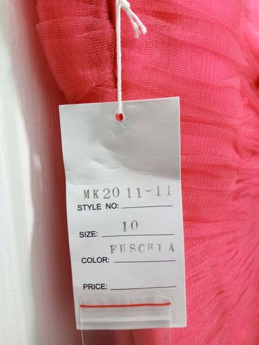 Marcia Ann Design Fuschia Short Prom Ballroom Party Dress size 10 One Shoulder - Picture 10 of 10