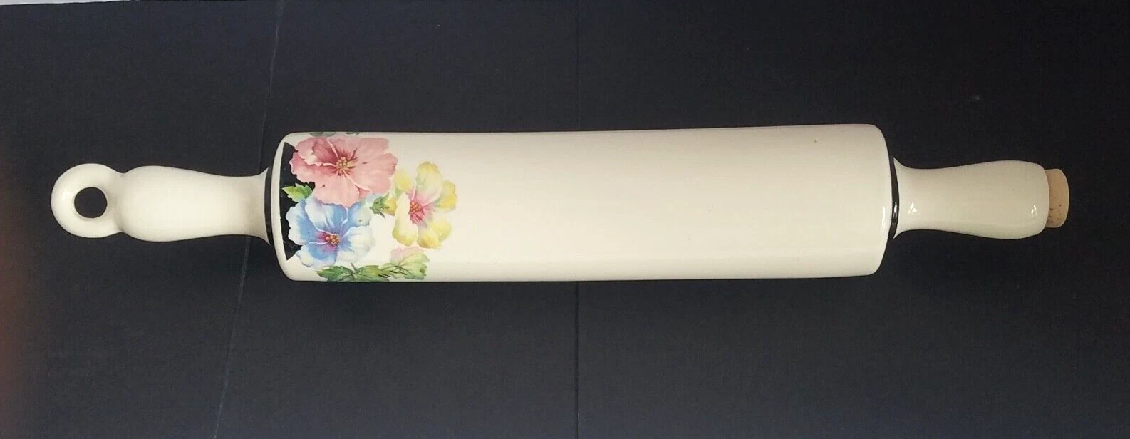 Vintage COLLECTION of 5 Ceramic HARKER Rolling Pins