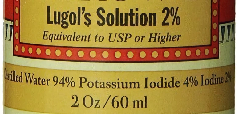 J.CROW'S® Lugol's Solución de Yodo 2% 2 oz Paquete de Cuatro (4 botellas) Foto 4 de 4