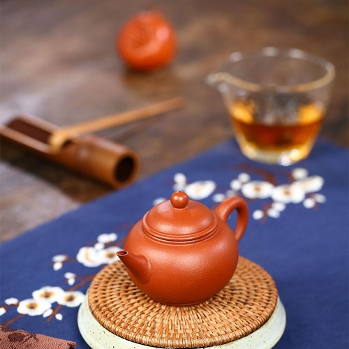5oz Shuiping Pot Marked Traditional One Infuser Hole Yixing Zisha Zhu Clay Pot - Picture 10 of 11