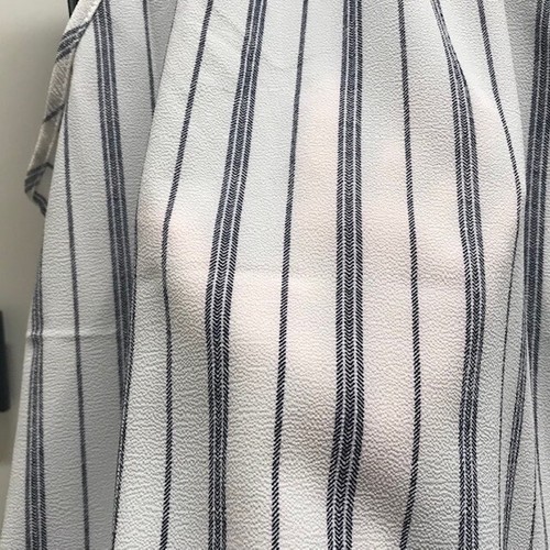 Farrow L Polyester Ivory Stripe Racer Madera Tank Top Draped Need Supply - Picture 3 of 13