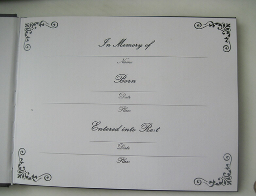 Libro de visitas para funeral en amor libro de memoria para servicio conmemorativo firma nuevo - Imagen 6 de 15
