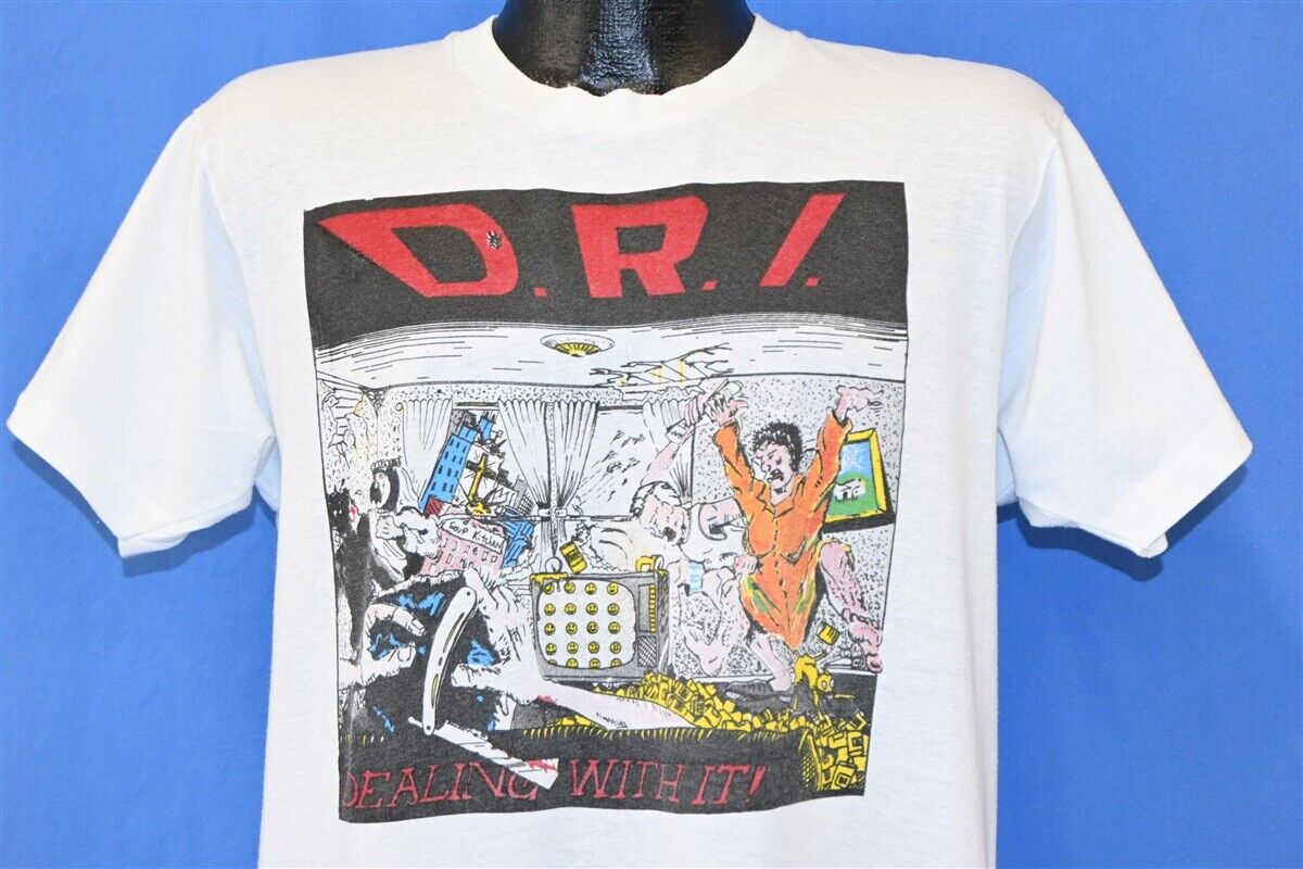 vintage 80s DRI DIRTY ROTTEN IMBECILES DEALING WITH IT vintage 80s DRI DIRTY ROTTEN IMBECILES DEALING WITH IT