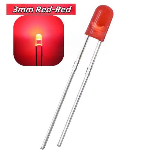 Diodo emisor de luz LED blanco rojo esmeralda verde azul amarillo de 3 mm - Imagen 7 de 14