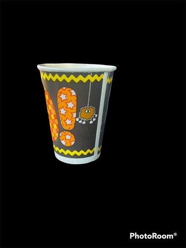 Vintage Halloween Black Orange Boo Spooky Spider Waxed Paper Cups 32 9oz NOS USA - Picture 3 of 4