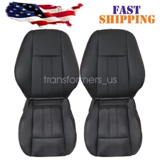 Red Seam For 2008-2020 Dodge Grand Caravan Driver or Passenger Seat Cover Black