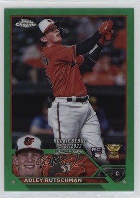 2023 Chrome Update Debut Green Refractor 37/99 Adley Rutschman Rookie RC 14eo