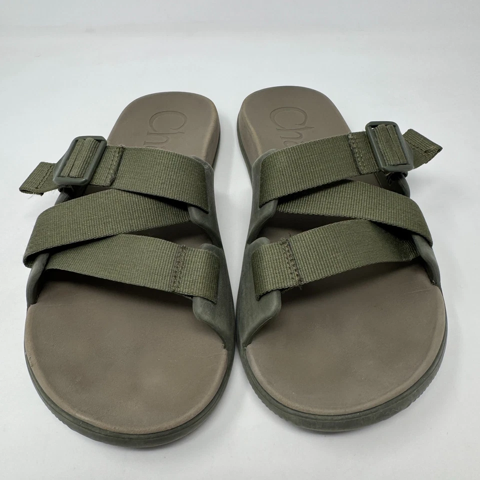 Chaco Chillos 运动凉鞋拖鞋苔藓绿色男式 10 码 — 第 2/4 张图片